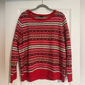 Talbots Multicolor Striped Sweater
